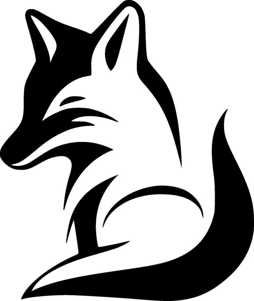 Premium Fox Logo Design - High-Quality Graphic for T-Shirts, Mugs, and More - Perfect for Animal Lovers and Creative Projects vector