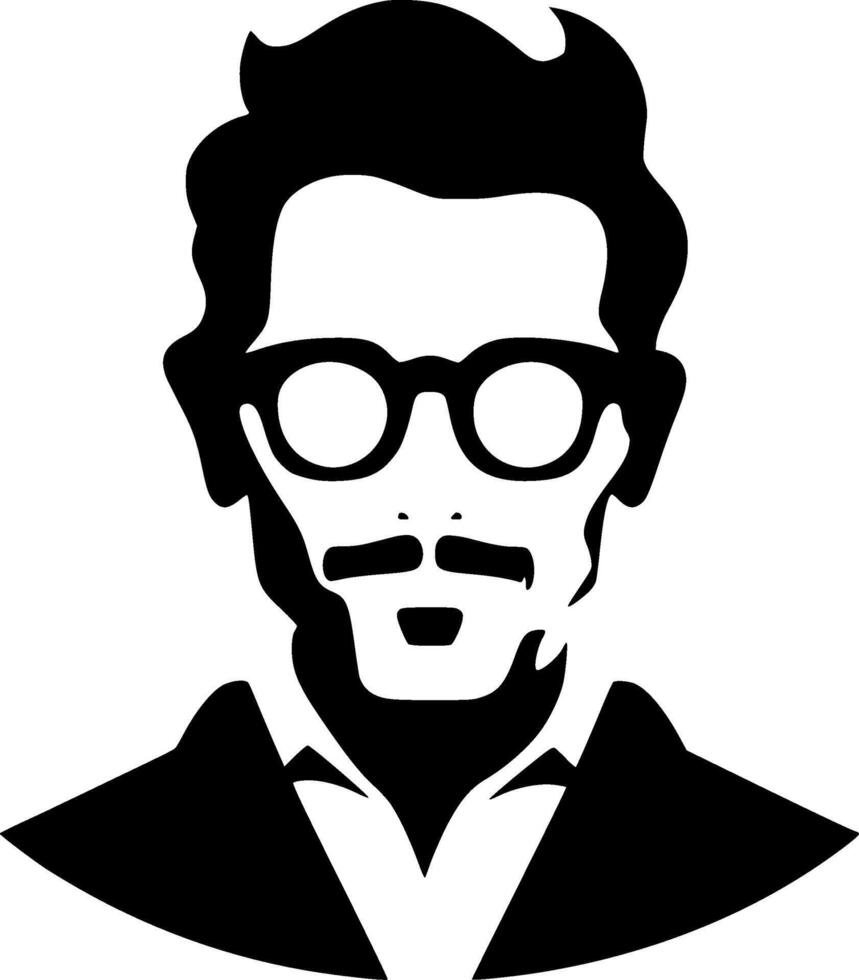 Premium Minimalist Teacher Logo Design - Flat Illustration for T-Shirts, Mugs, and More - Perfect Gift for Educators and Teaching Enthusiasts vector
