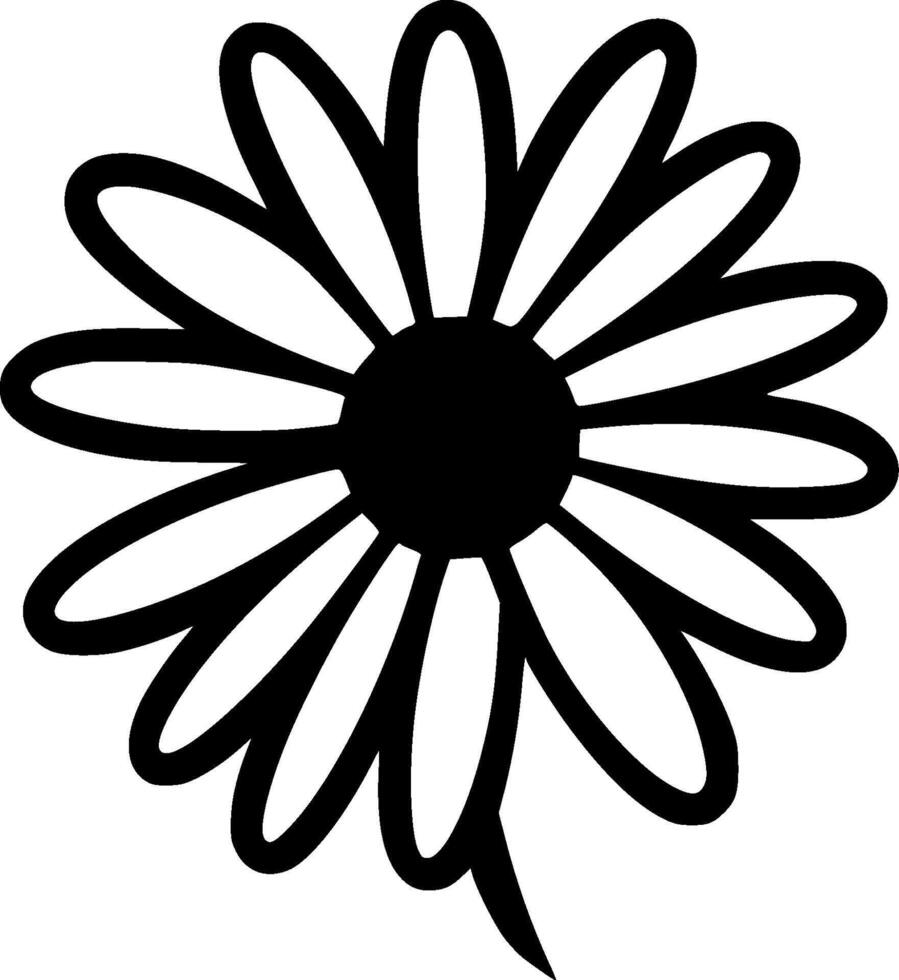 Premium Daisy Logo Design - High-Quality Graphic for T-Shirts, Mugs, and More - Perfect for Floral Enthusiasts and Creative Projects vector