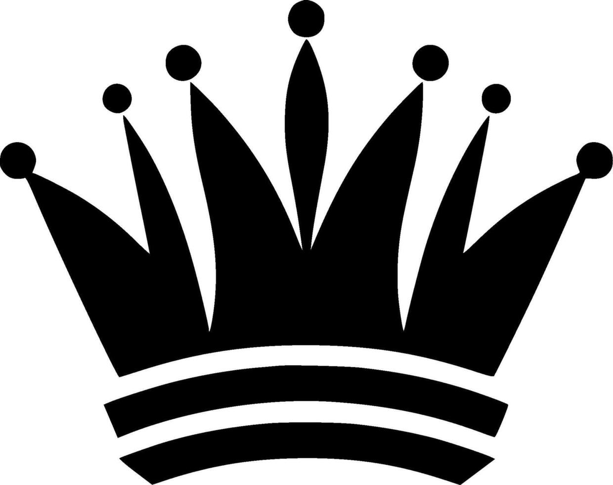 Premium Minimalist Crown Logo Design - Elegant Illustration for T-Shirts, Mugs, and More - Perfect for Stylish Branding and Gifts vector