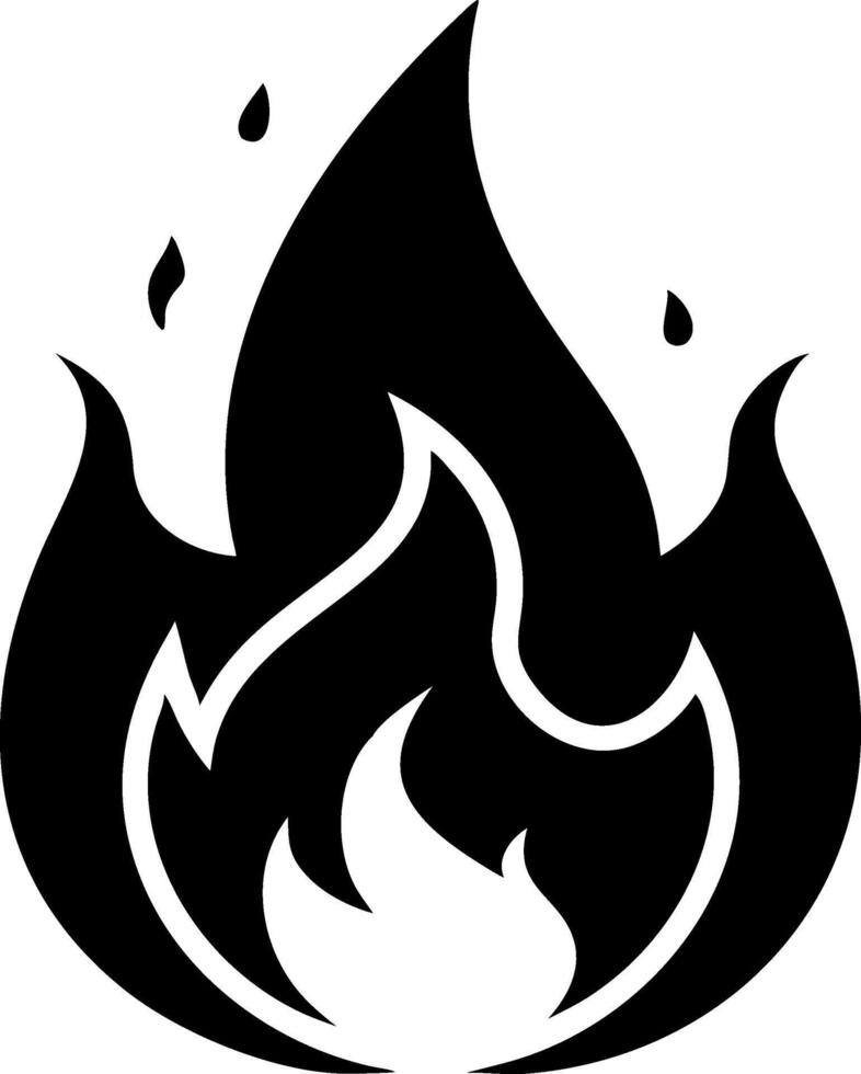 Flat Fire Icon , Perfect for App and UI Design vector