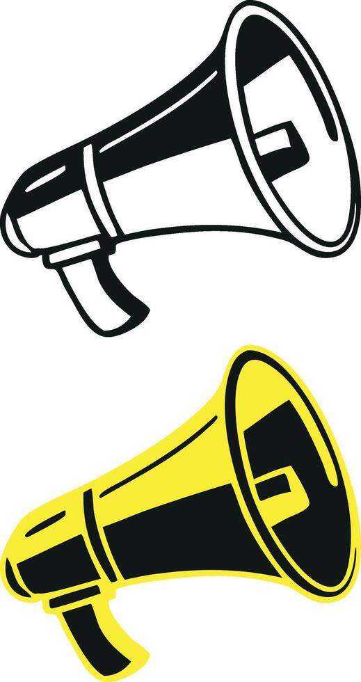 Stylized Hand with Announce Mike Vectors for YouTube, Streaming