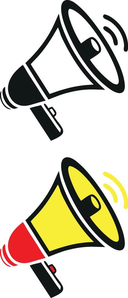 Flat Style Announce Mike in Hand Vectors for Interview Designs