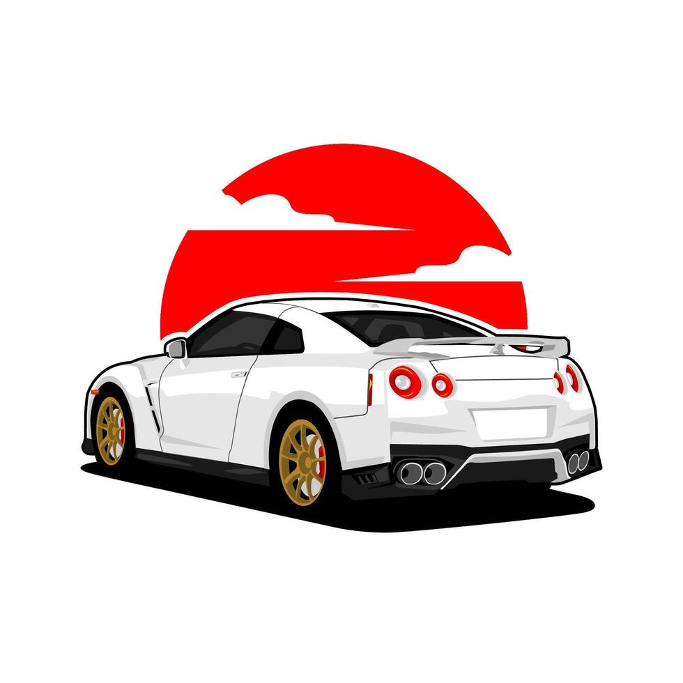 automotive sports car image illustration vector