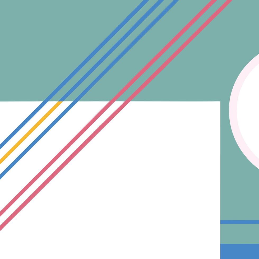 Abstract art with minimalist geometric style. vector