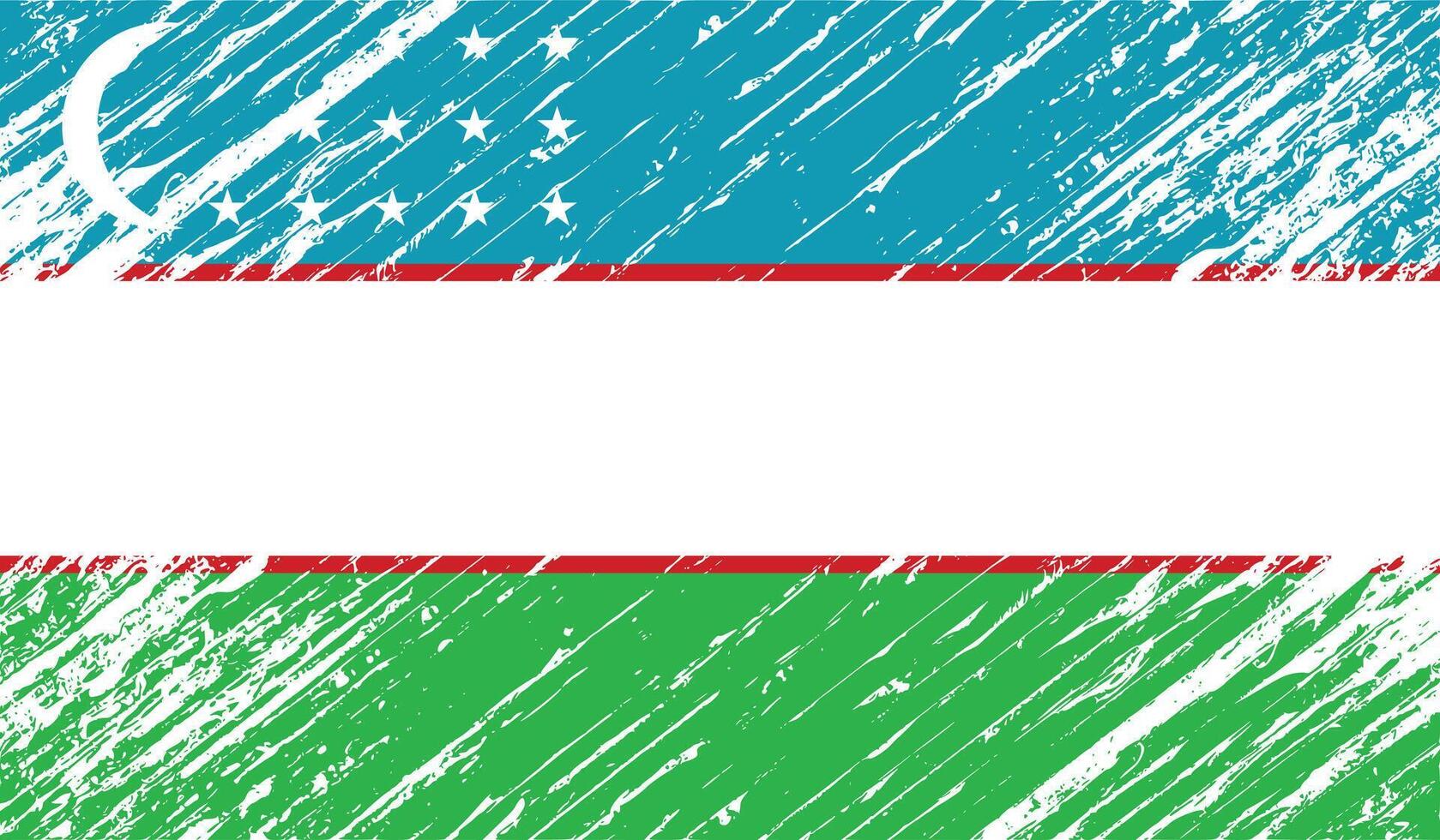 Uzbekistan grunge style flag ideal for patriotic themes vector