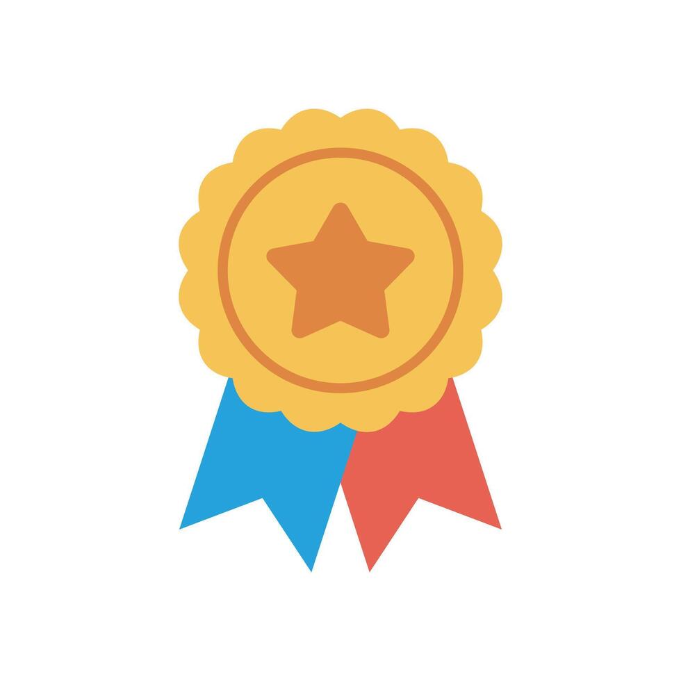 Flat Design Badge Icon vector