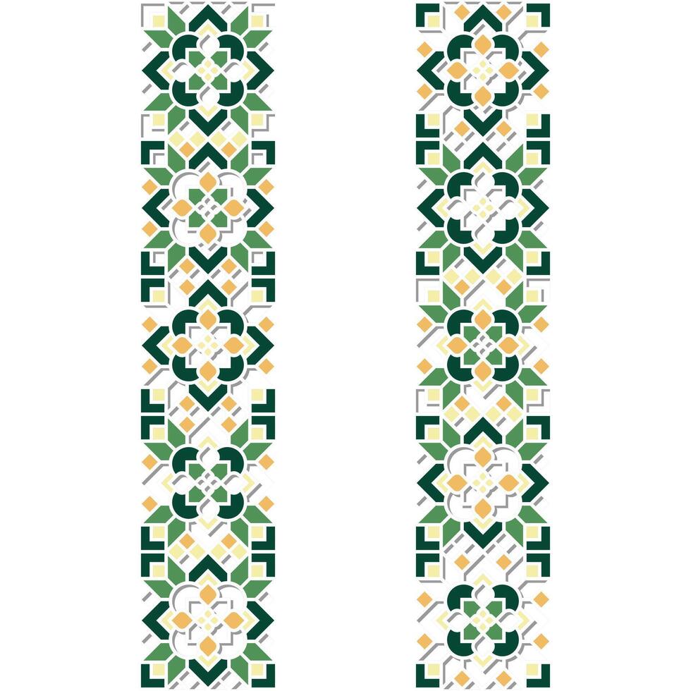 Oriental Geometric Mandala Ornament with Shadow Effect and Abstract Composition vector
