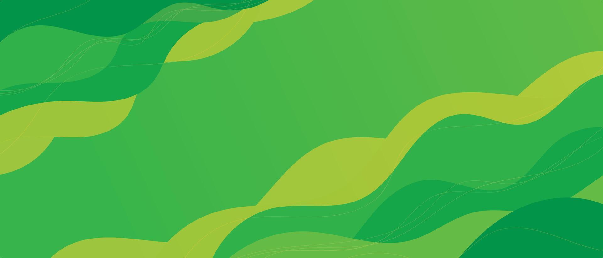 Modern abstract geometric background with green shapes and dynamic style vector