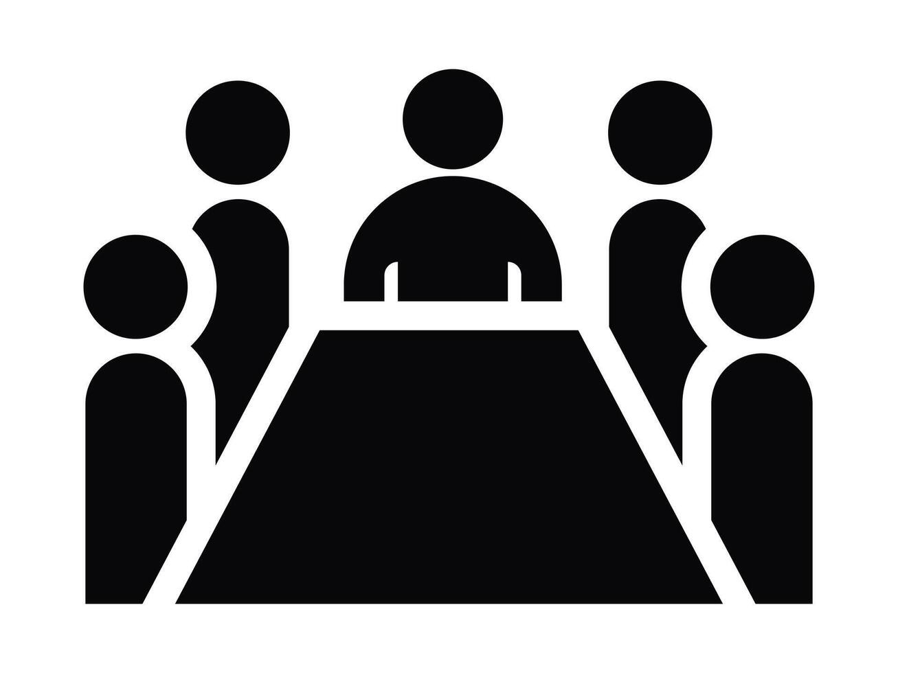 Sign icon for conference or meeting room office use vector