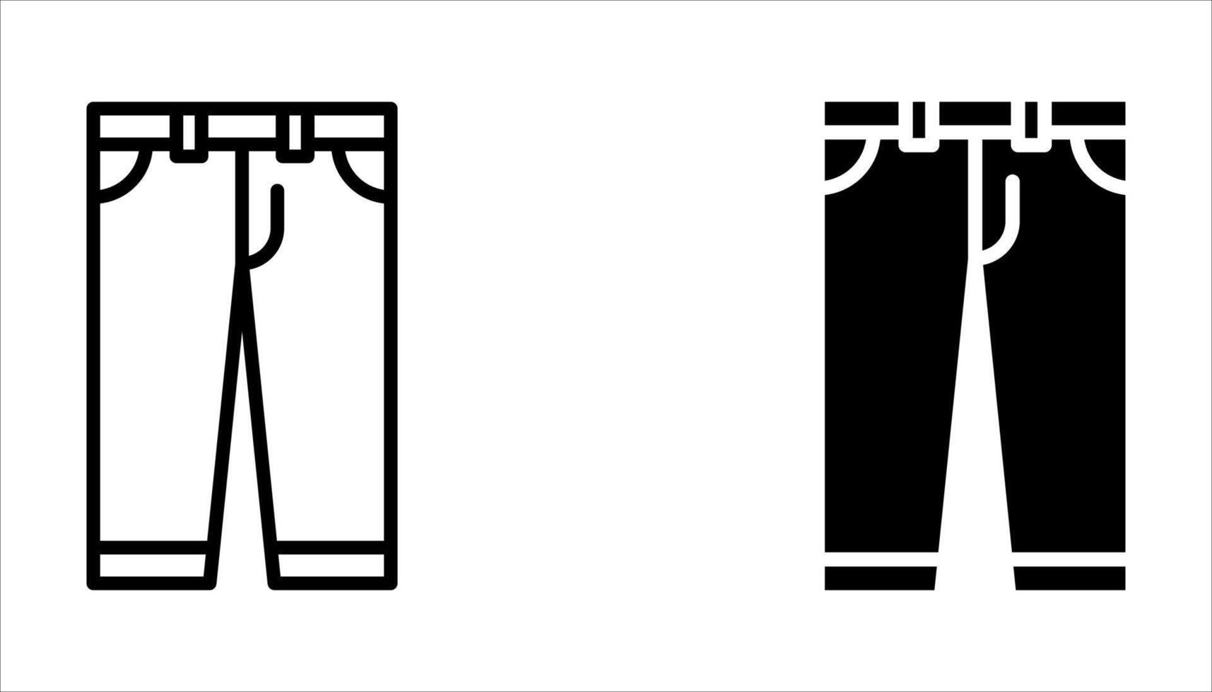 jeans icon set. vector