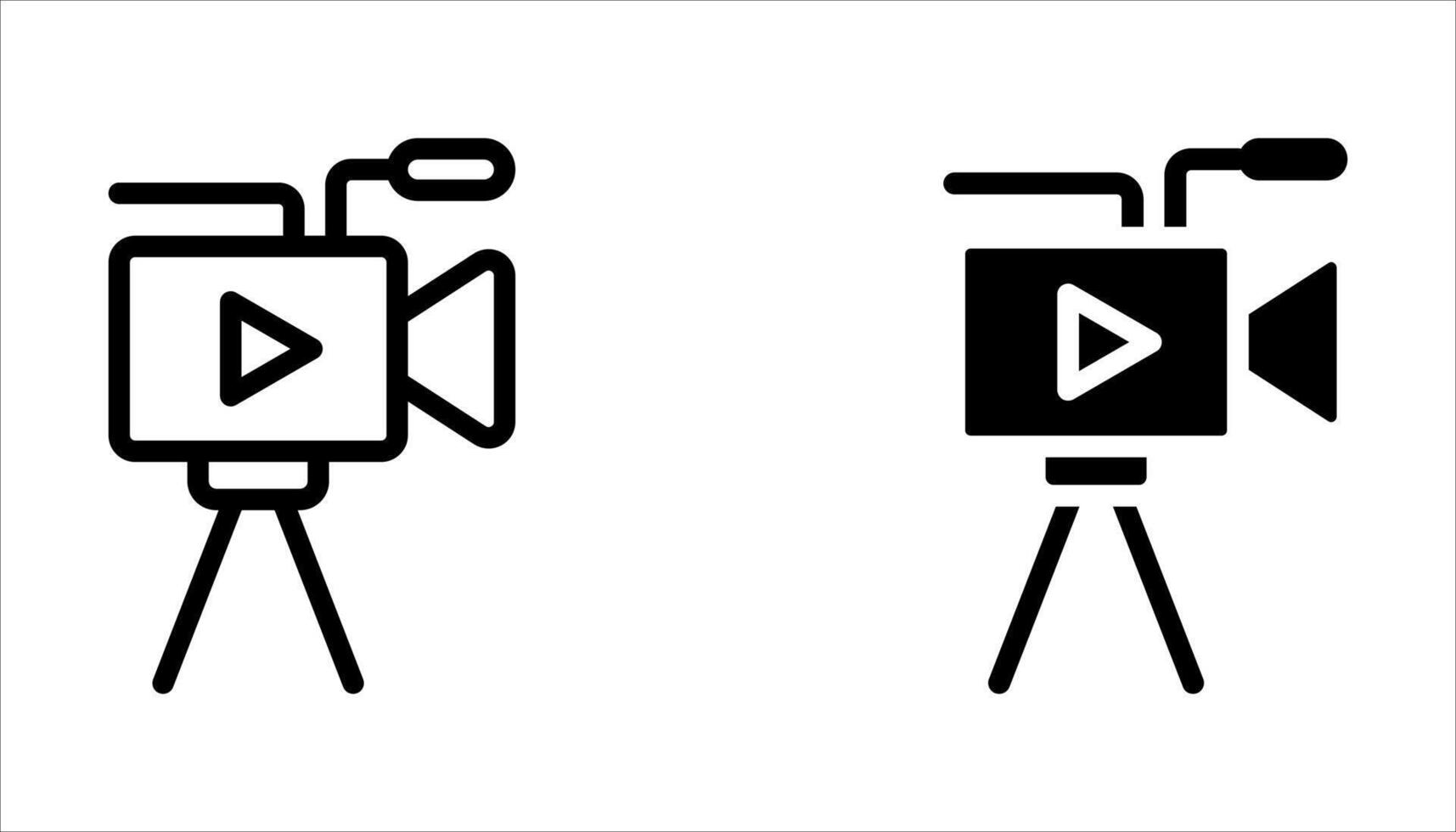 film icon set vector