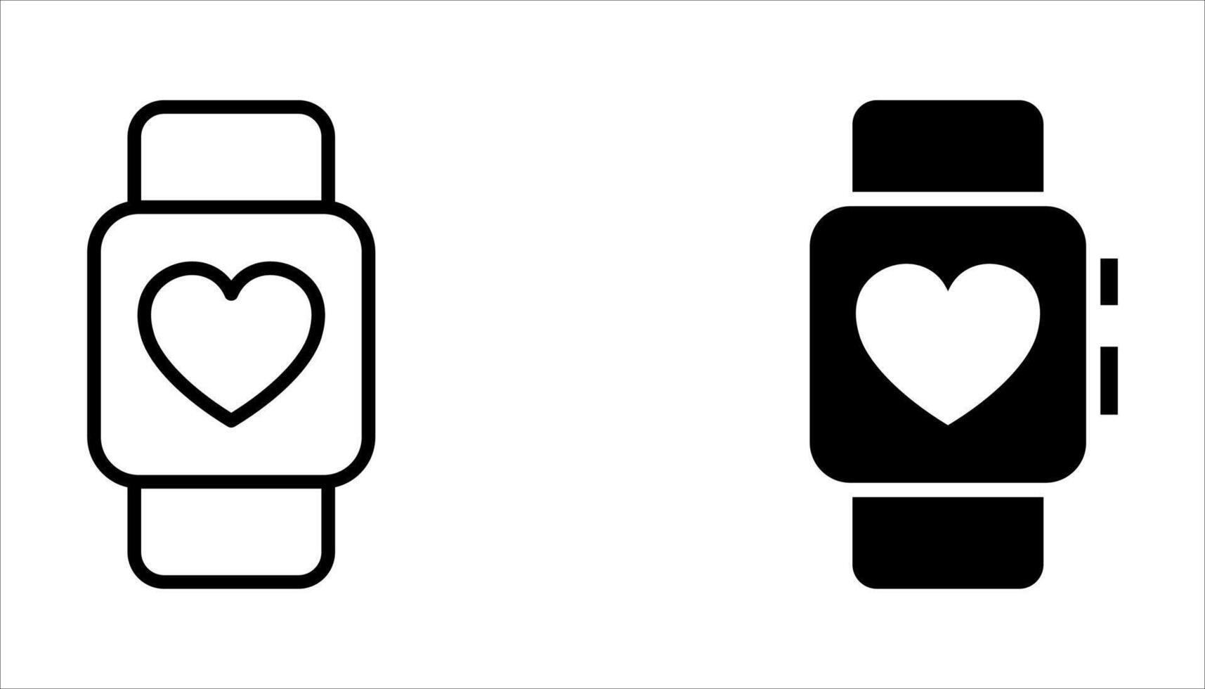 smartwatch icon set. vector