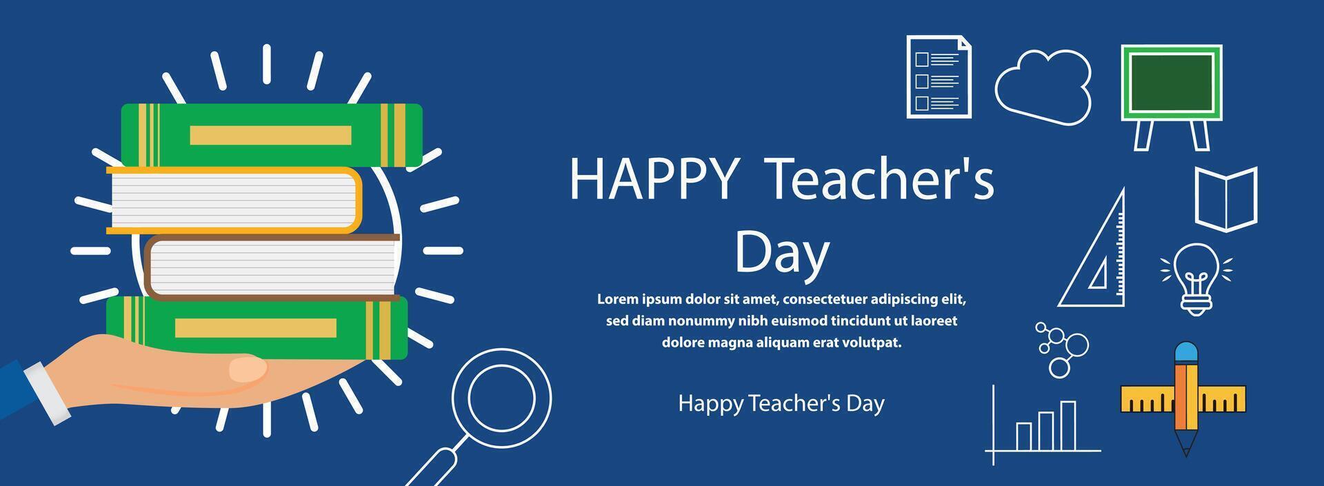 World teachers day celebration. Happy Teachers Day background. October 5. world teachers day celebration. Poster, Banner, Flyer, Greeting Card, Post. International Teachers' Day vector