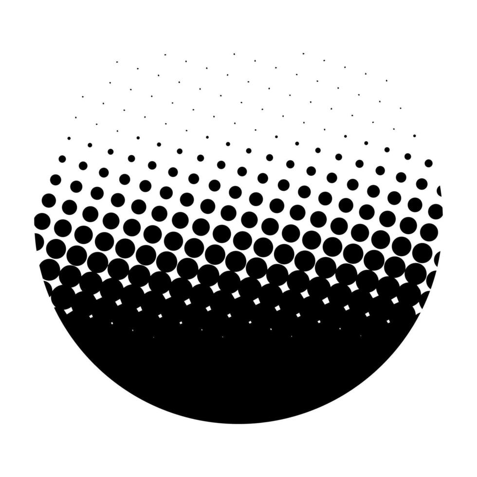 halftone pattern circle vector