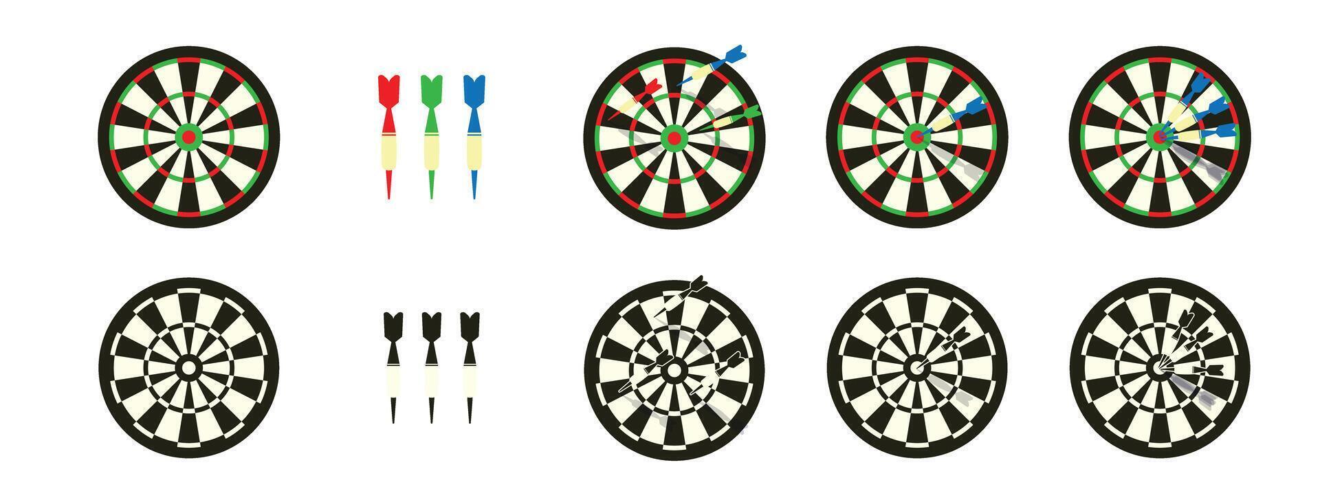 dart board game goal aim accuracy target vector