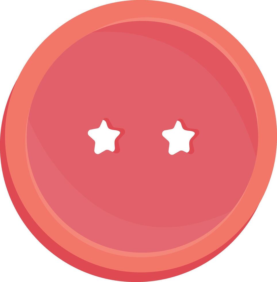 Button Badge with Stars vector