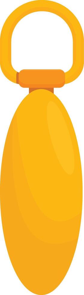 Golden Yellow Tag Keychain vector