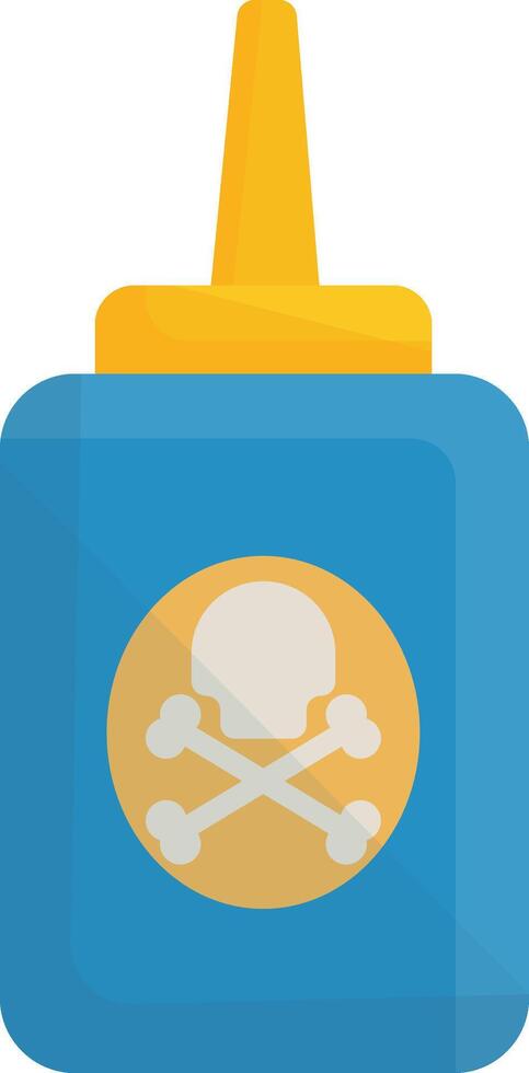 Blue Bottle of Insecticide vector