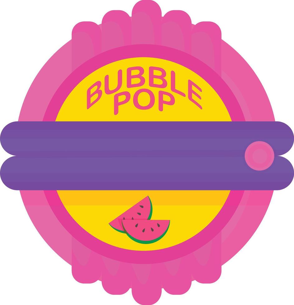 Purple Gum Label vector