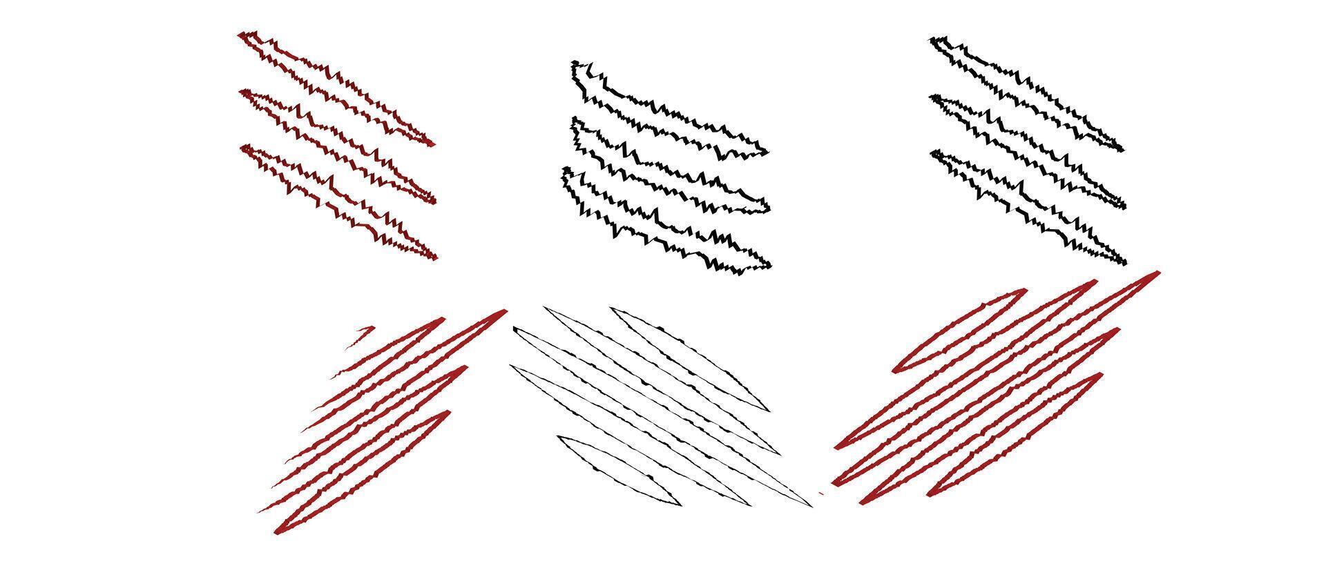 Claws scratches icon. vector