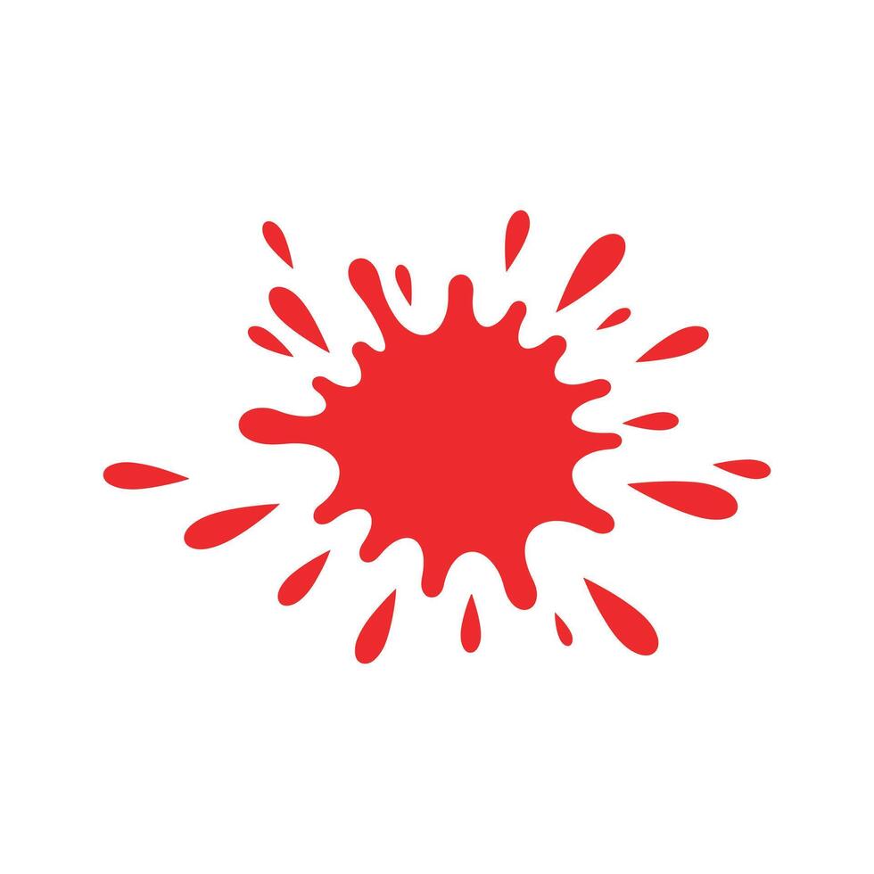 Grunge background with a vibrant red splash. illustration vector