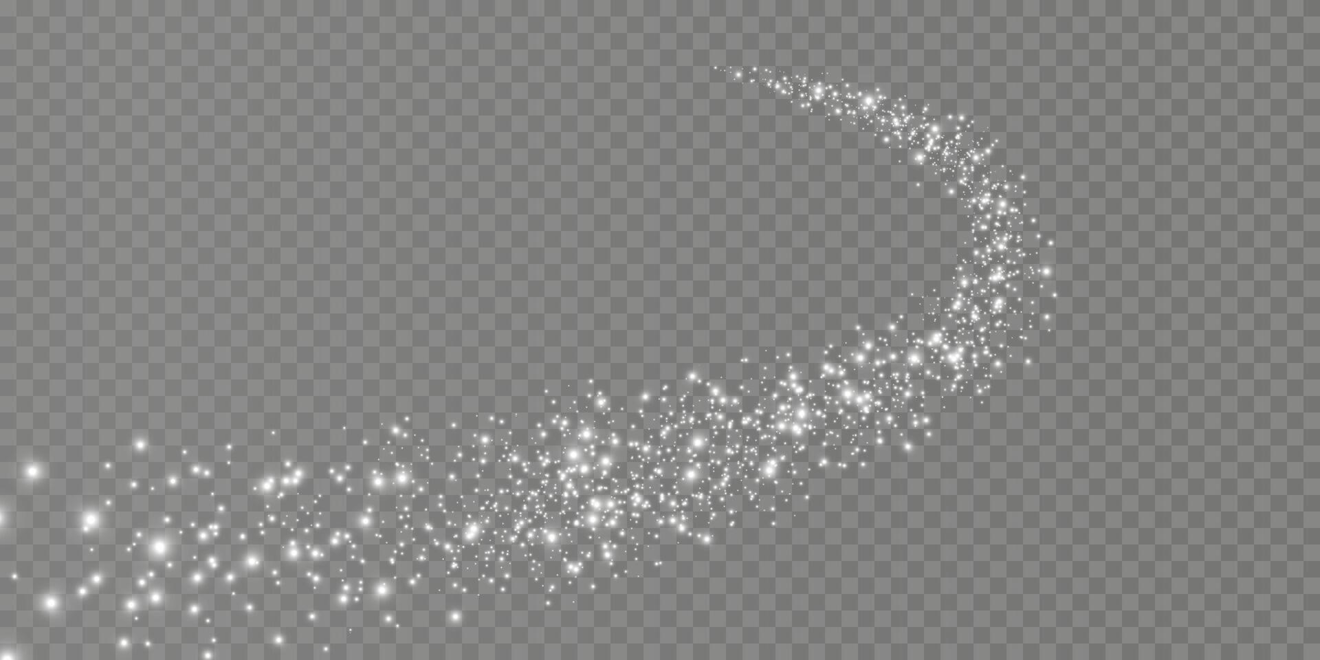 A shimmering and vibrant trail of sparkling glitter, which is perfect for festive designs and enchanting themes vector