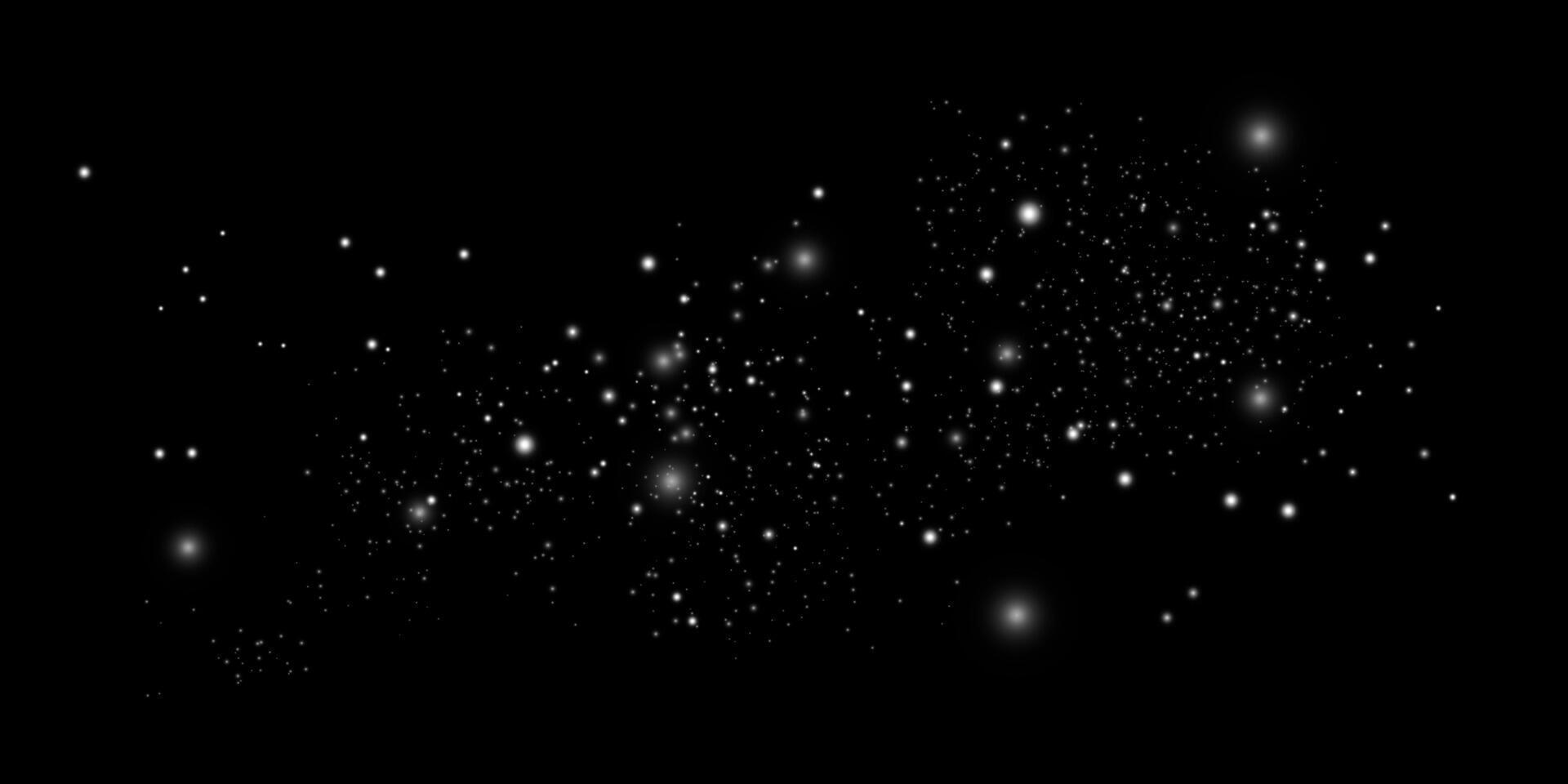 A Beautiful Starlit Night Sky, Brimming with Distant Stars and Cosmic Wonders in Vast Space vector