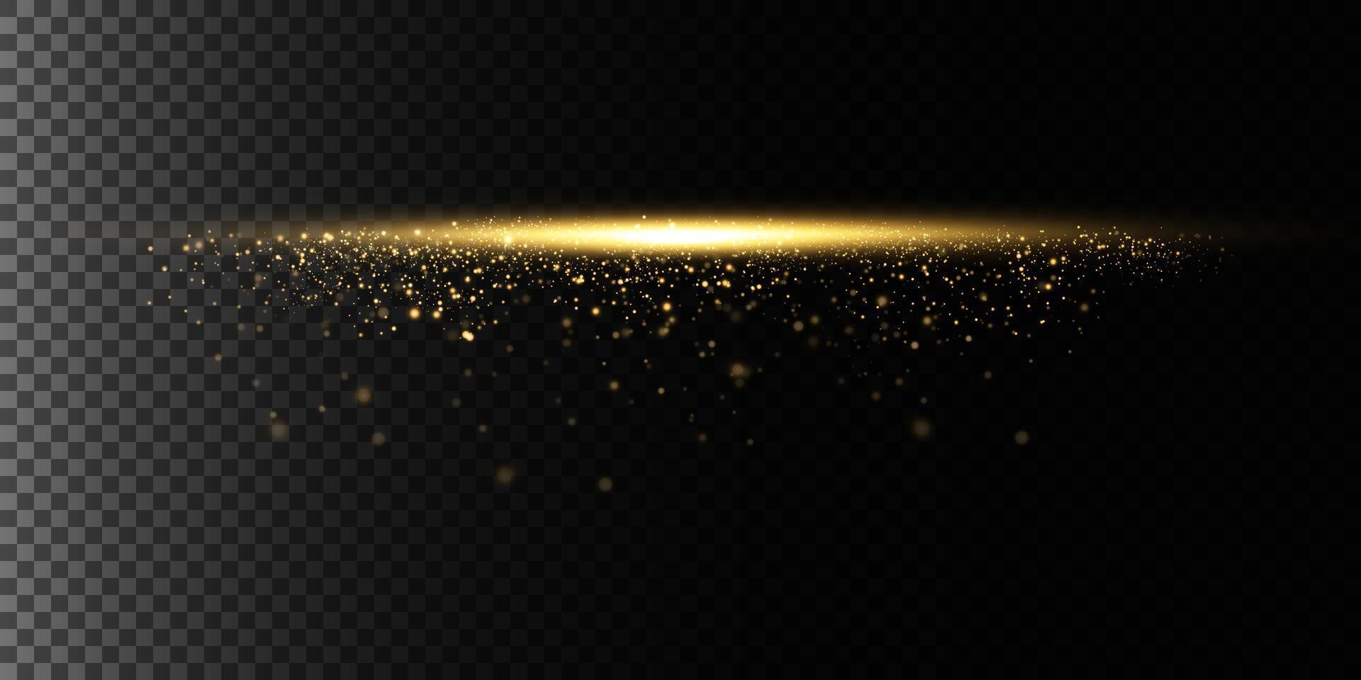 Elegant and Striking Golden Glitter Effects on a Beautiful Black Background for All Occasions vector