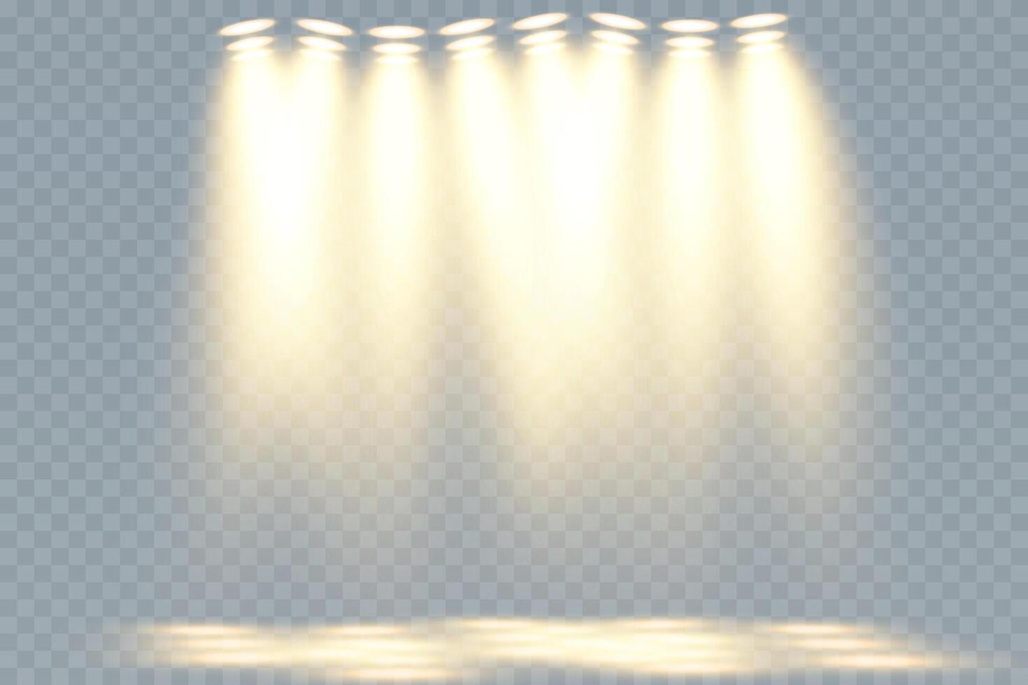 Illuminated Stage Lights for Live Performance and Special Events to Create Ambiance vector