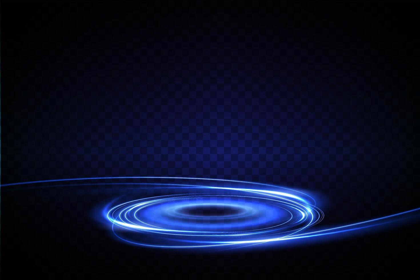 A dynamic blue light swirl design set against a dark background that captivates the eye vector
