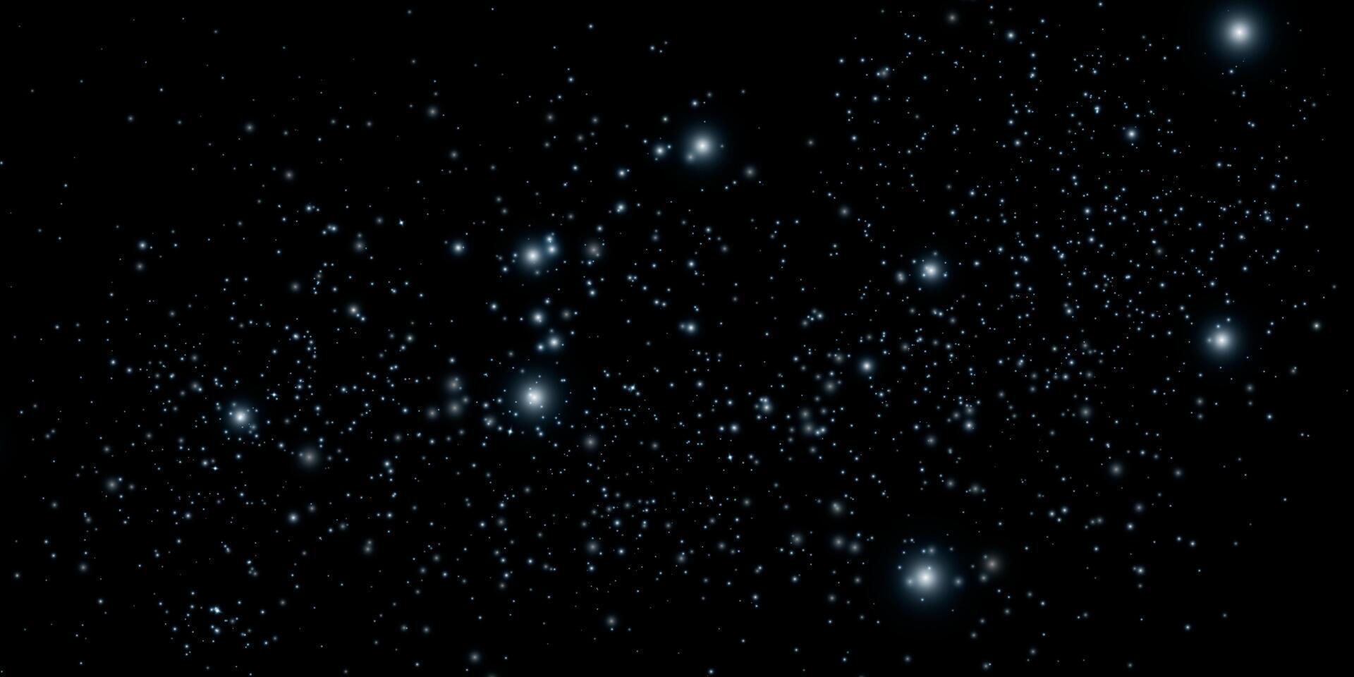 A Starry Night Sky Filled with Twinkling Stars and Beautiful Galaxies All Around You vector