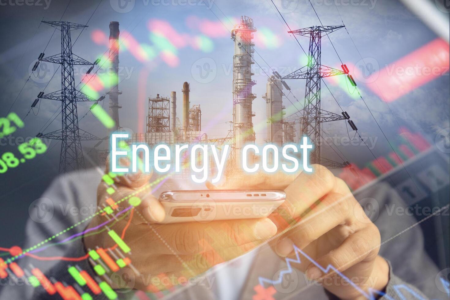 concept of rising energy costs Energy shortage crisis. photo