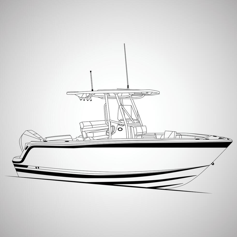Boat Color Illustration vector