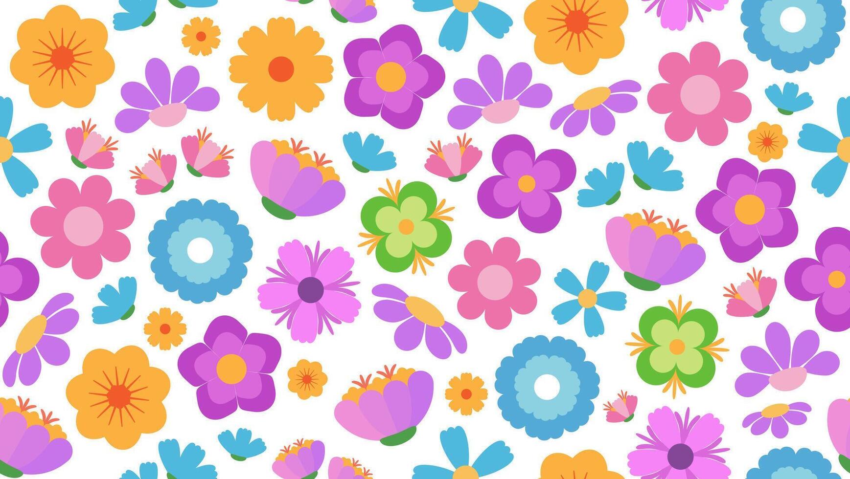 Delicate floral seamless pattern with tiny pastel flowers on a white background. Soft and colorful ditsy print, perfect for fabric, fashion, or stationery design. Elegant and decorative template. vector