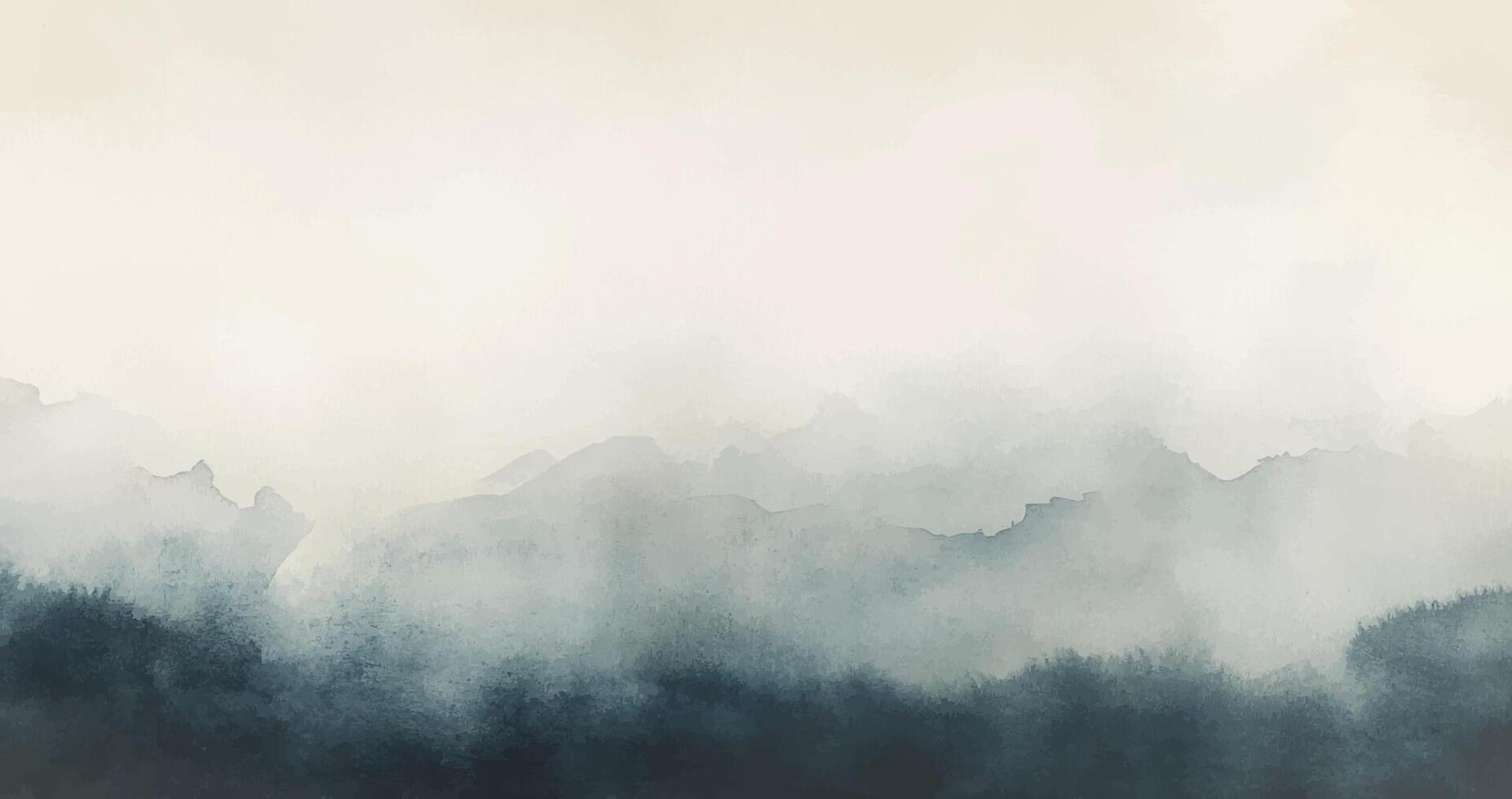 Flowing watercolor background in an abstract style. Designed with empty space for titles, content, or visual elements in various creative projects. Blue colored wallpaper vector