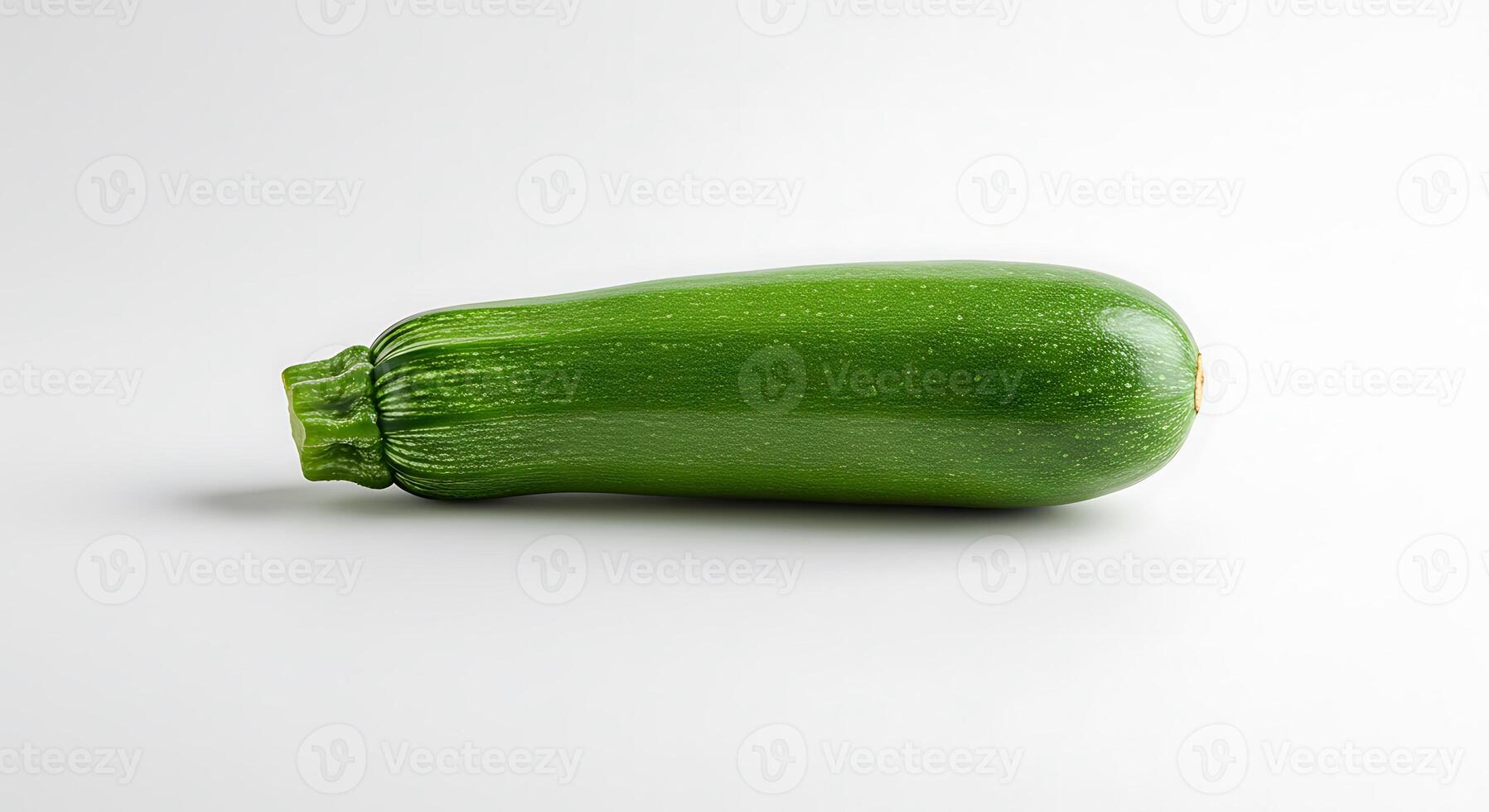 Fresh Zucchini on White Background for Cooking and Healthy Eating photo