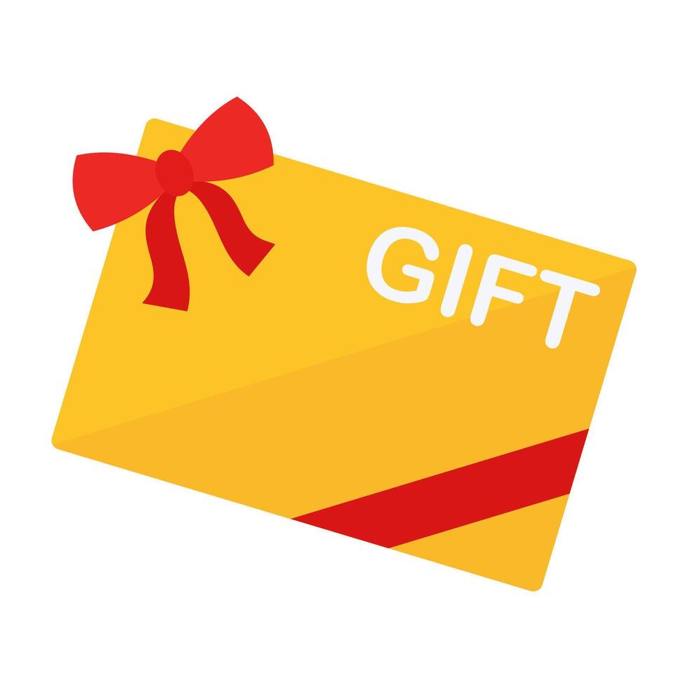 Colorful Gift Card with Red Ribbon vector