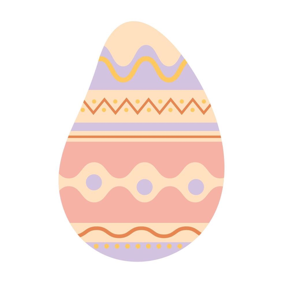 Pastel Joy Easter Egg vector