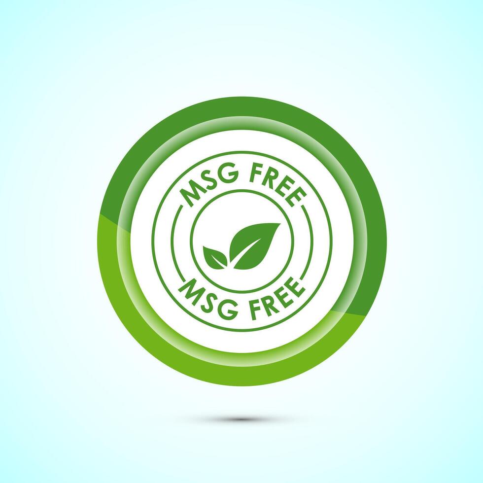 MSG free icon design illustration, Msg label sign for web and app. Green color button design vector