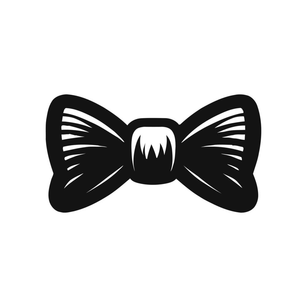 Retro Gentleman Ribbon Design Isolated on White Background for Fashion, Logo, and Branding Elements vector