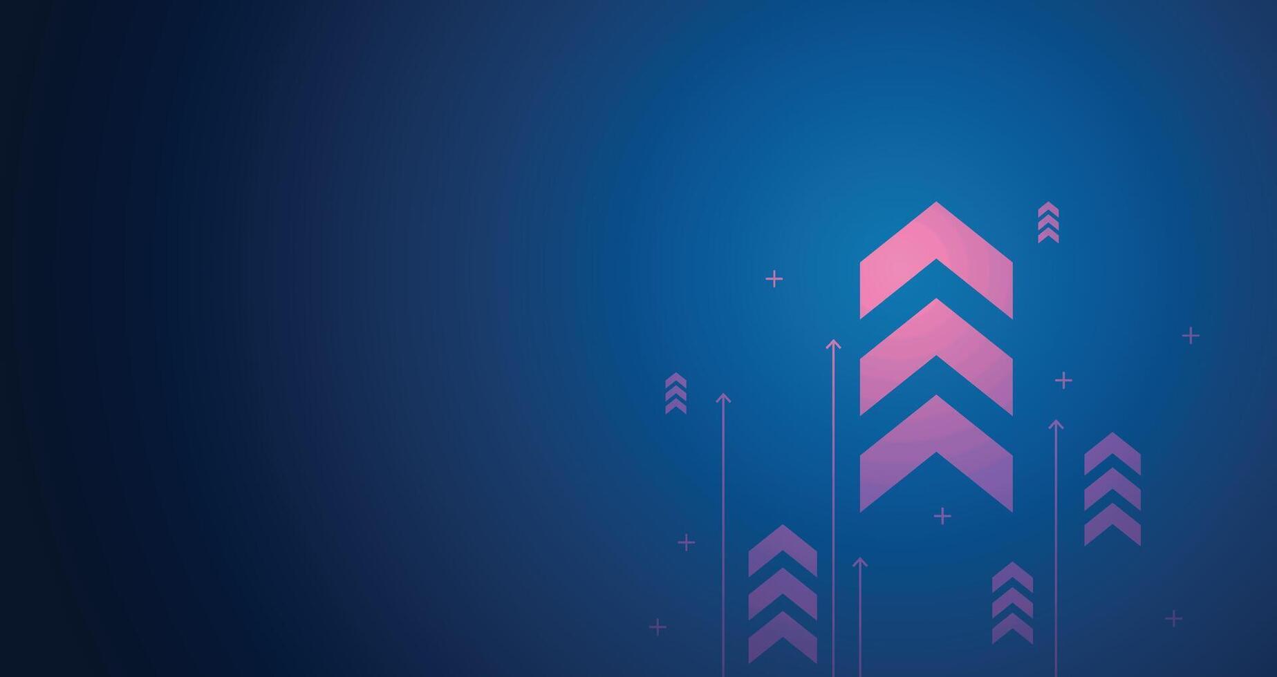 Abstract modern business on dark blue background. Futuristic technology concept. vector