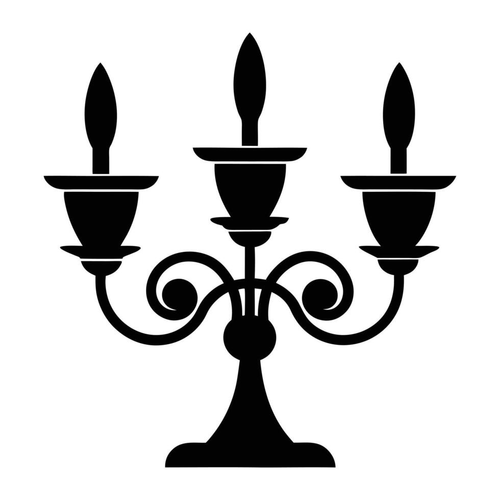 candle holder icon illustration. vector