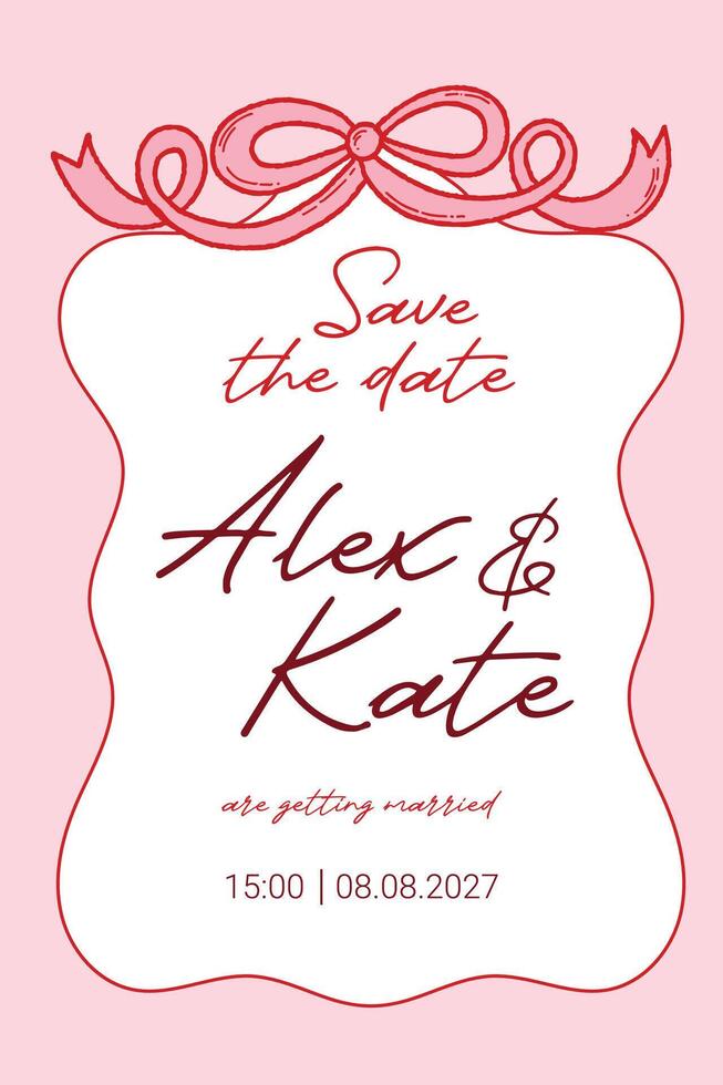 Vintage ribbon frame. cute cards for invitation or holiday. Pretty frames from ribbon with bow different shapes with space for text. vector