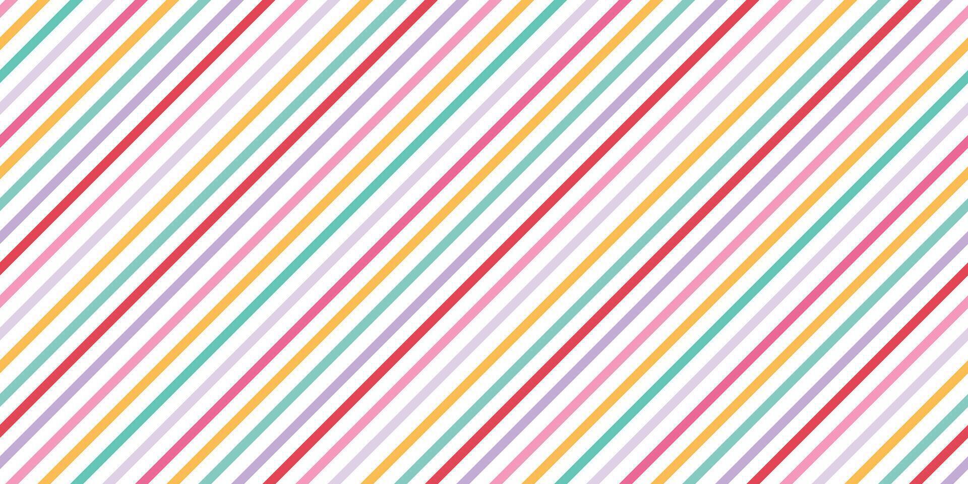 Diagonal colorful stripes lines seamless pattern for wallpaper, textile print, wrapping paper, apparel, backgrounds, etc. EPS 10 vector