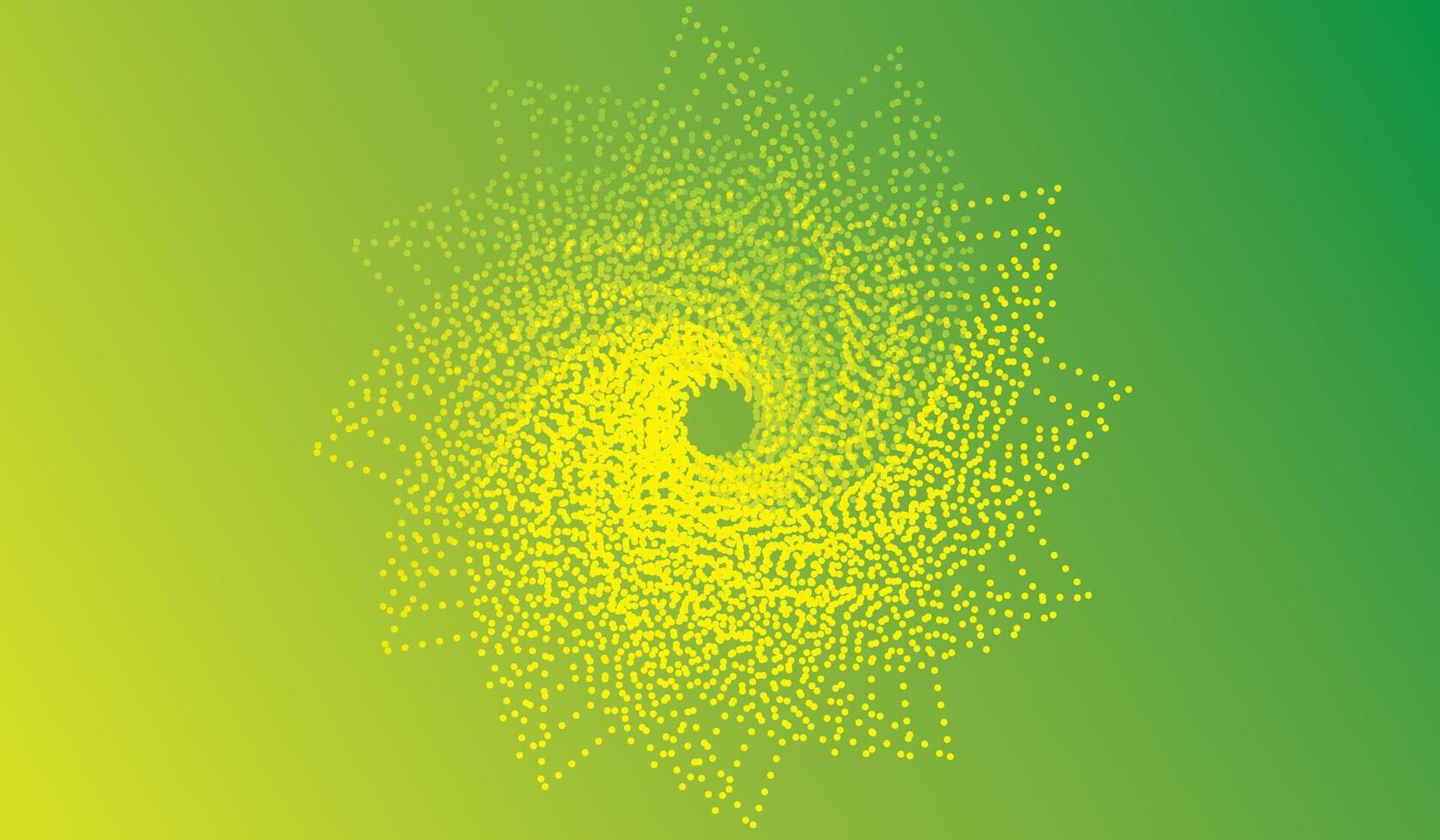 Abstract spiral vortex style green color Green Background vector