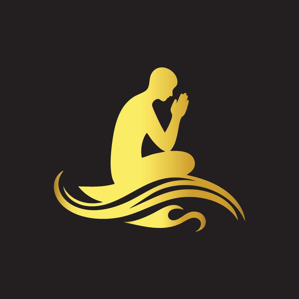 Spiritual Meditation Art vector