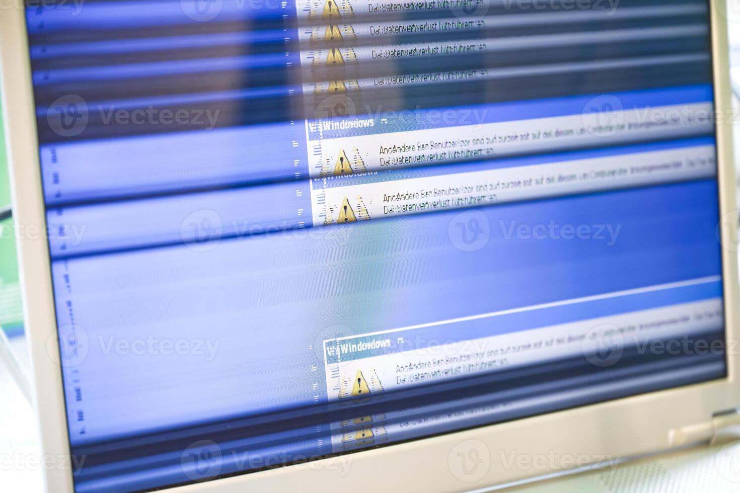 Distorted Computer Monitor Display photo