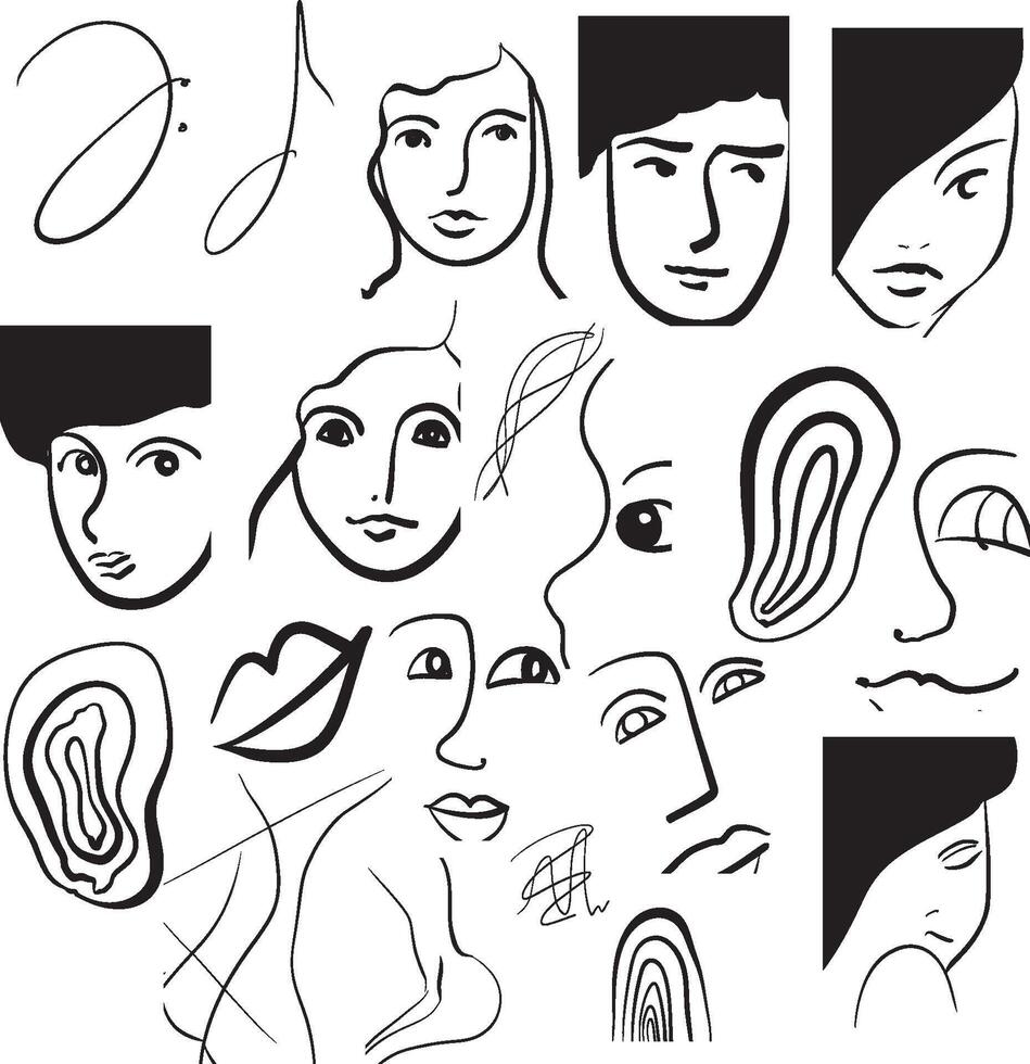 abstract art organic shape creator Lines vector
