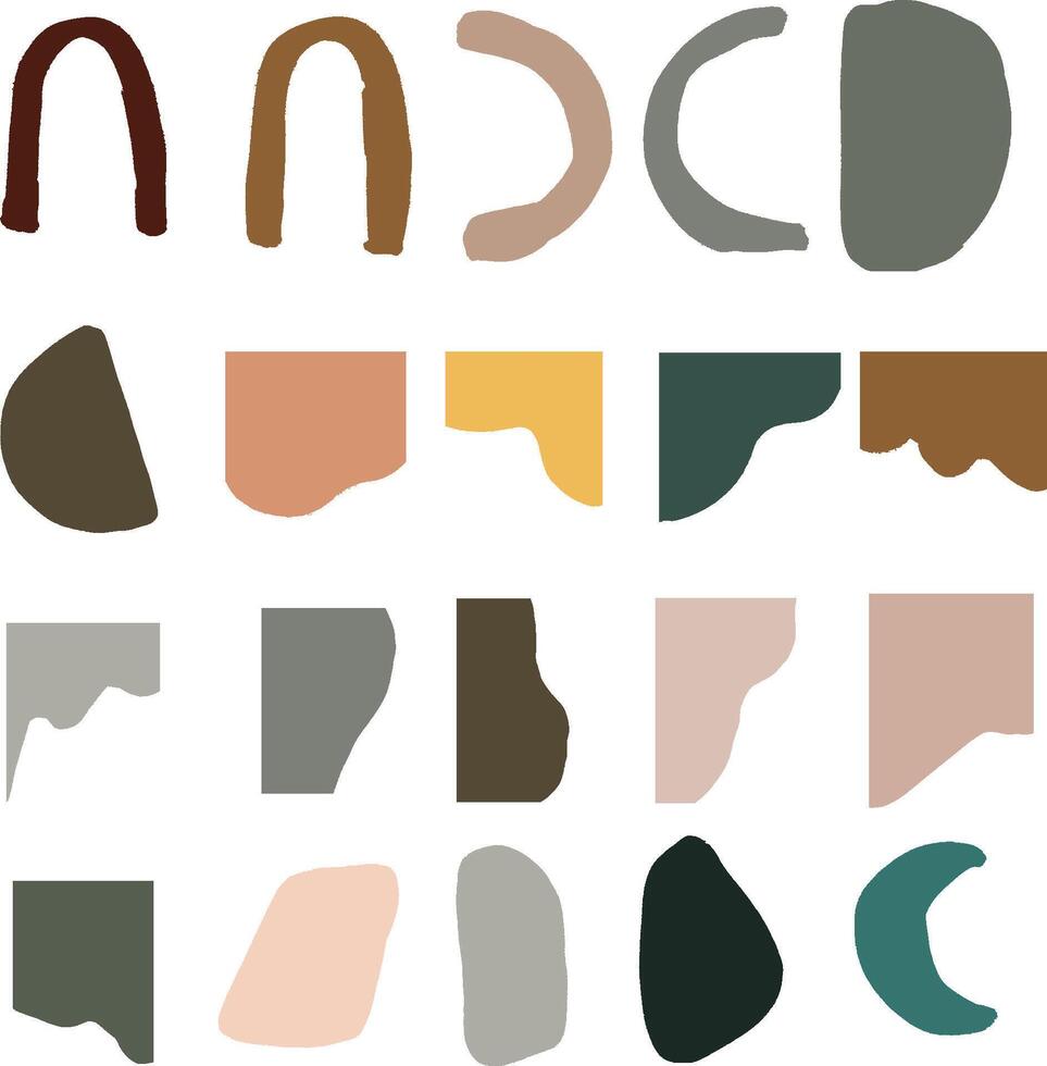 abstract art organic shapes vector